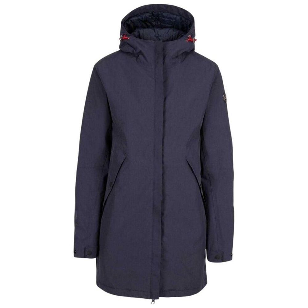 Trespass Womens/Ladies Overcast Press Stud Raincoat / Navy
